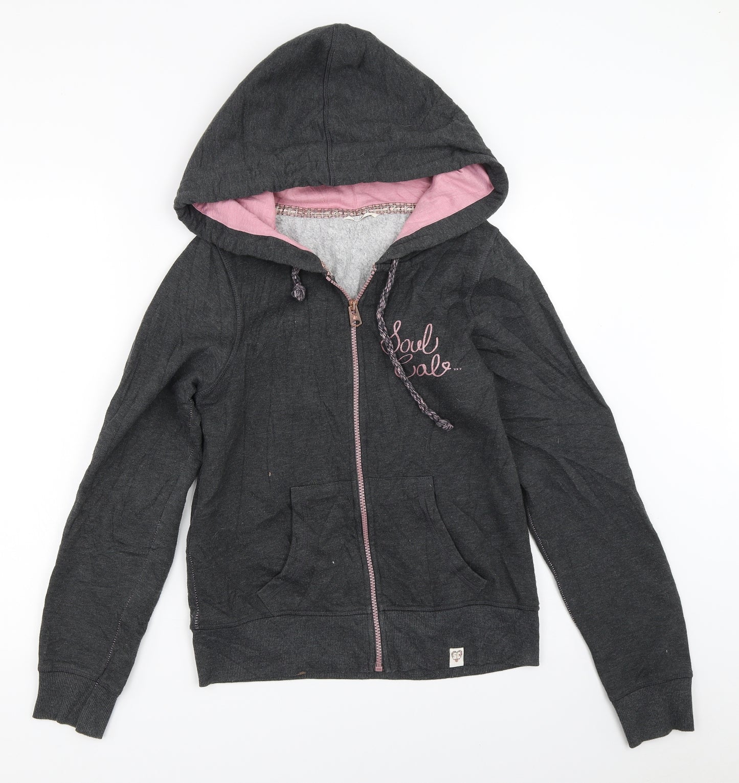 SoulCal&Co Womens Grey   Full Zip Hoodie Size S