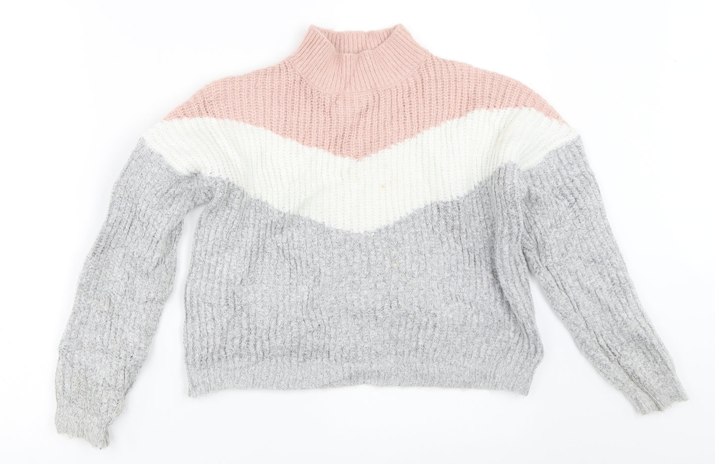 Primark Girls Grey   Pullover Jumper Size 9-10 Years