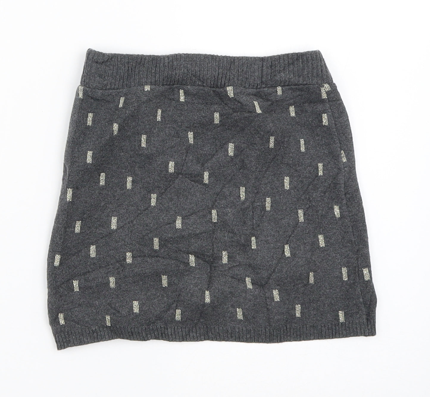 H&M Girls Grey   Mini Skirt Size 5-6 Years