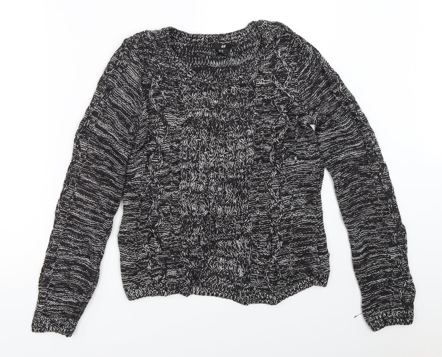 H&M Womens Black   Pullover Jumper Size XS