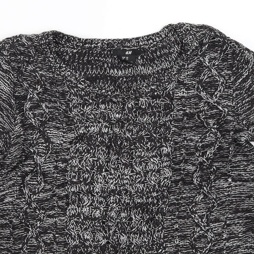 H&M Womens Black   Pullover Jumper Size XS