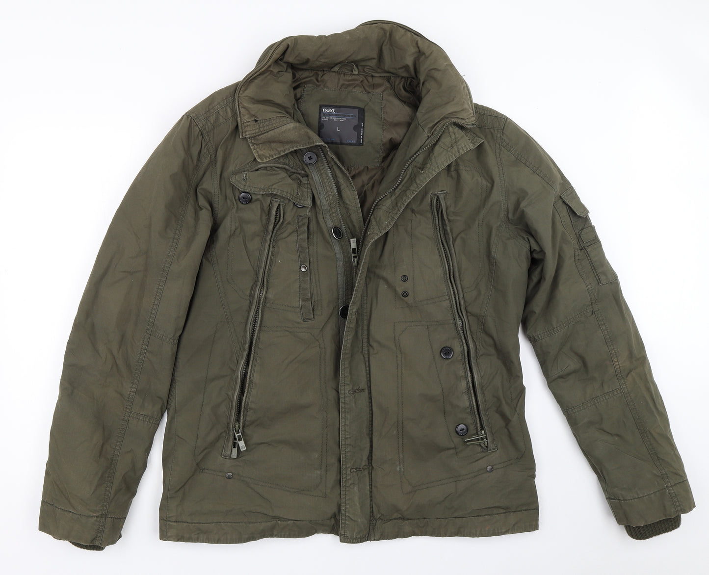 NEXT Mens Green   Jacket Coat Size L