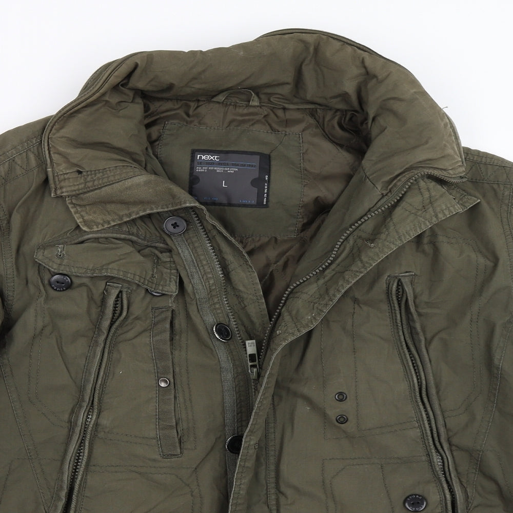 NEXT Mens Green   Jacket Coat Size L