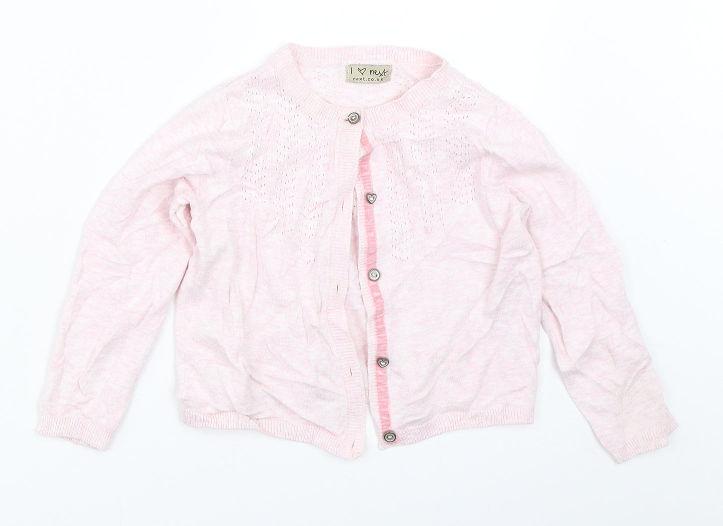 NEXT Girls Pink   Cardigan Jumper Size 2-3 Years
