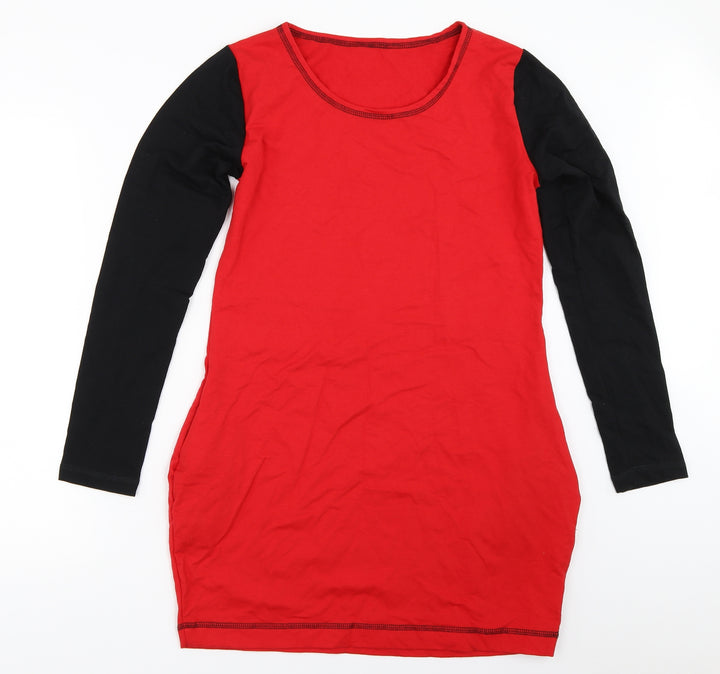 Bellu Girls Red   T-Shirt Dress  Size L
