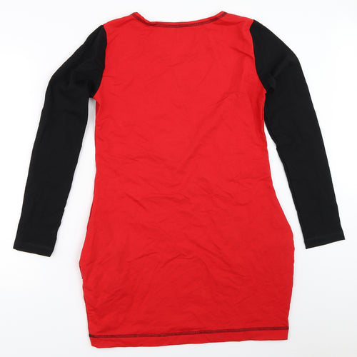 Bellu Girls Red   T-Shirt Dress  Size L