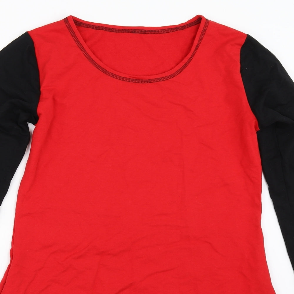 Bellu Girls Red   T-Shirt Dress  Size L