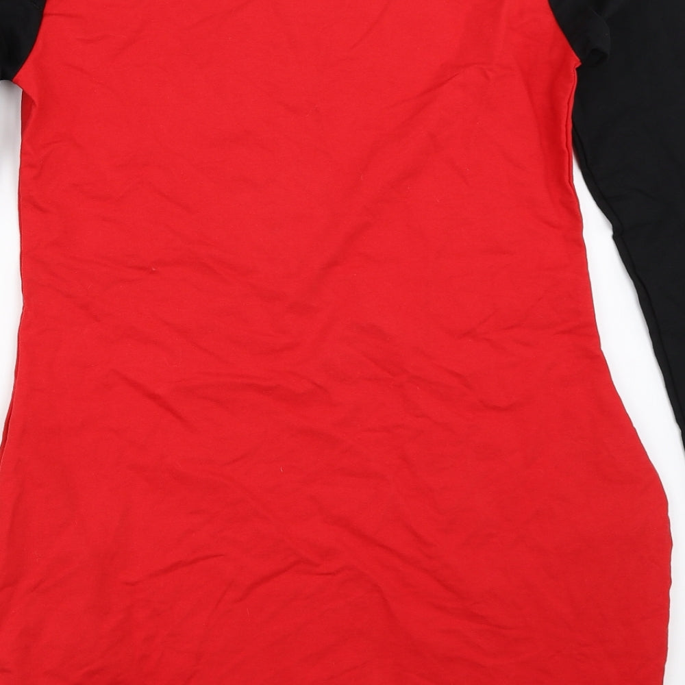Bellu Girls Red   T-Shirt Dress  Size L