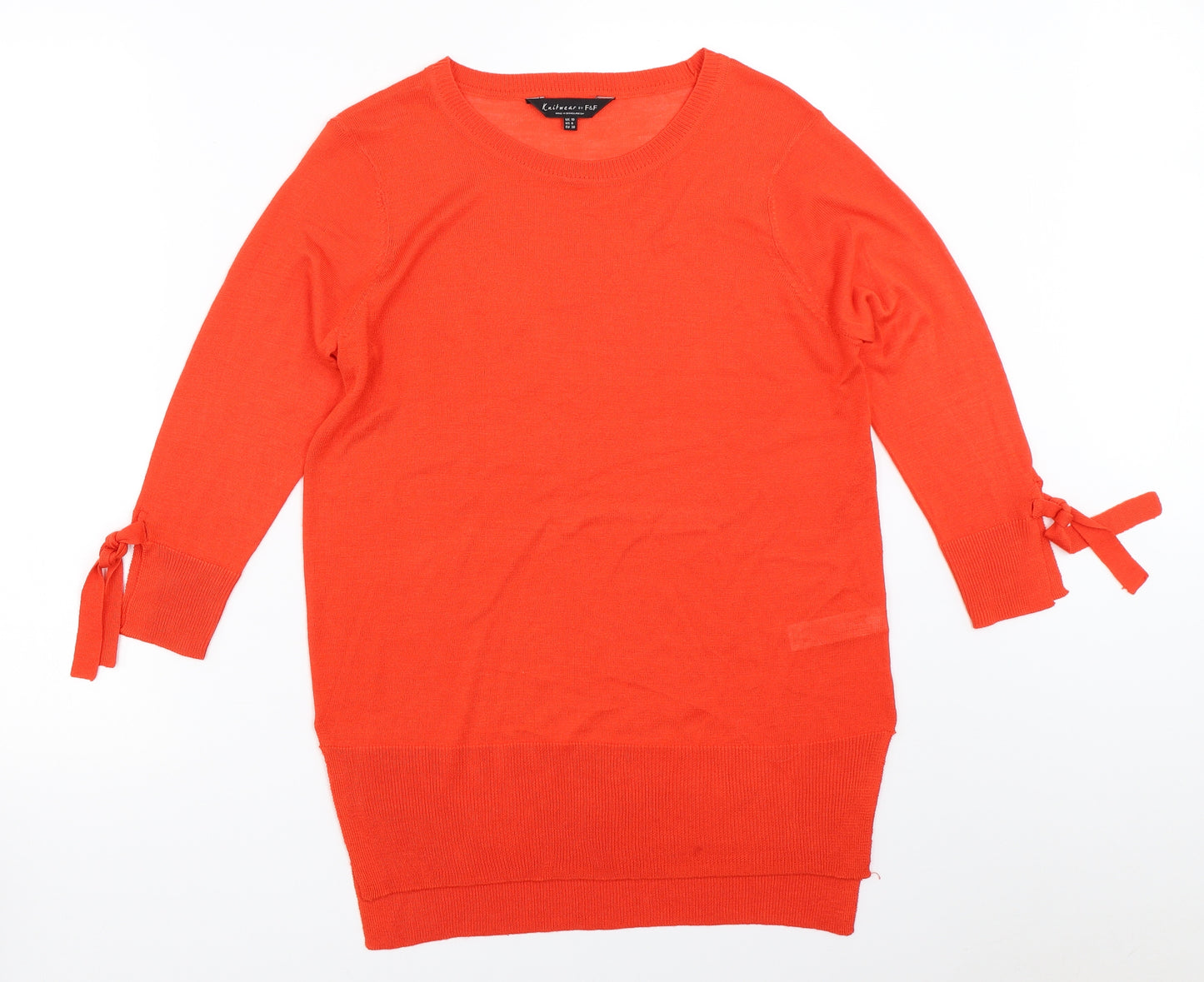 F&F Womens Orange   Pullover Jumper Size 10