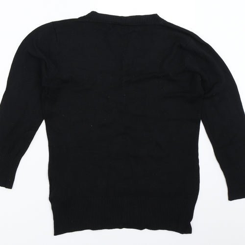 Grace Fashion Womens Black   Pullover Jumper Size 10