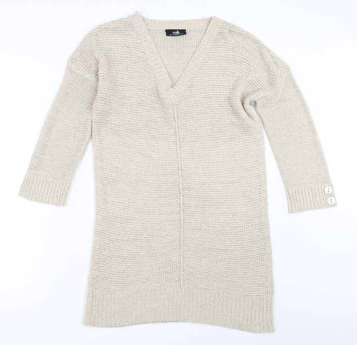 Wallis Womens Beige   Pullover Jumper Size S