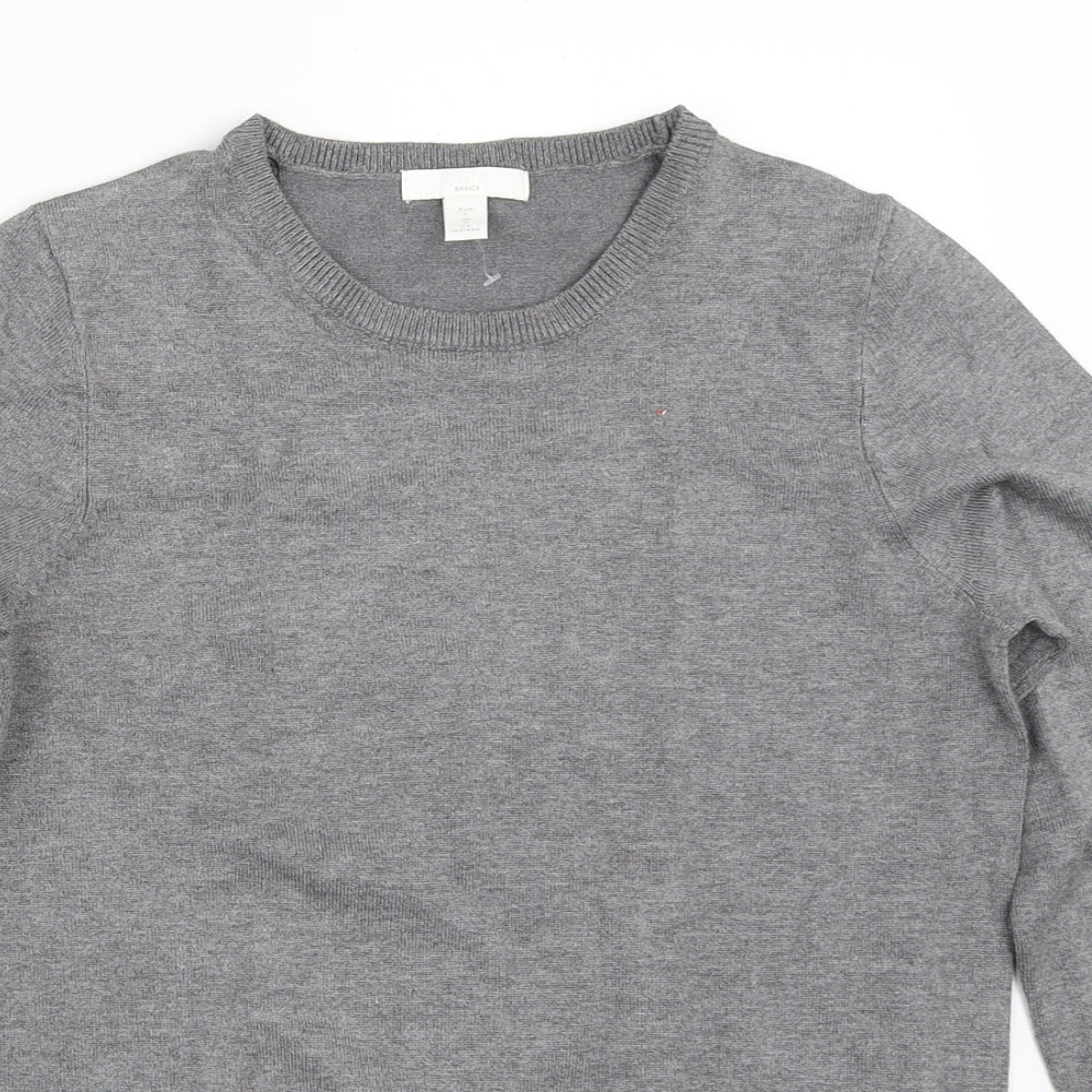 H&M Womens Grey   Pullover Jumper Size S