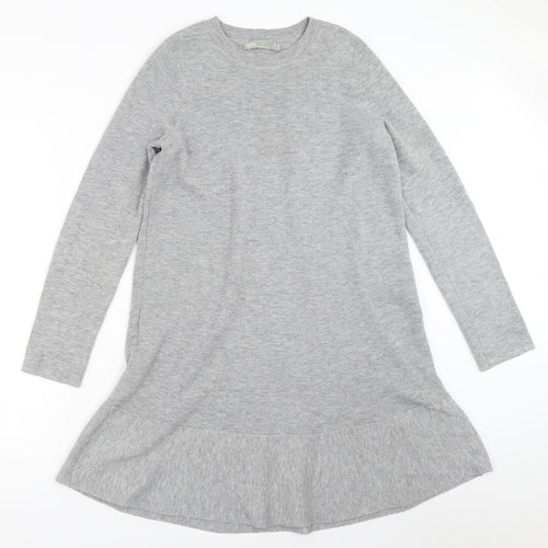 ASOS Womens Grey   Jumper Dress  Size 8