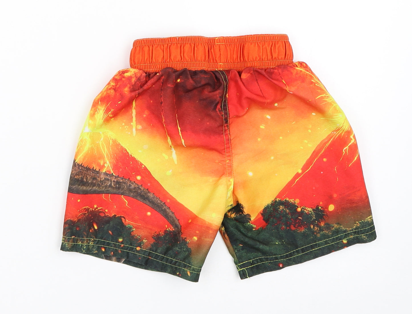 Primark Boys Orange   Bermuda Shorts Size 2-3 Years - Jurassic World Dinosaurs