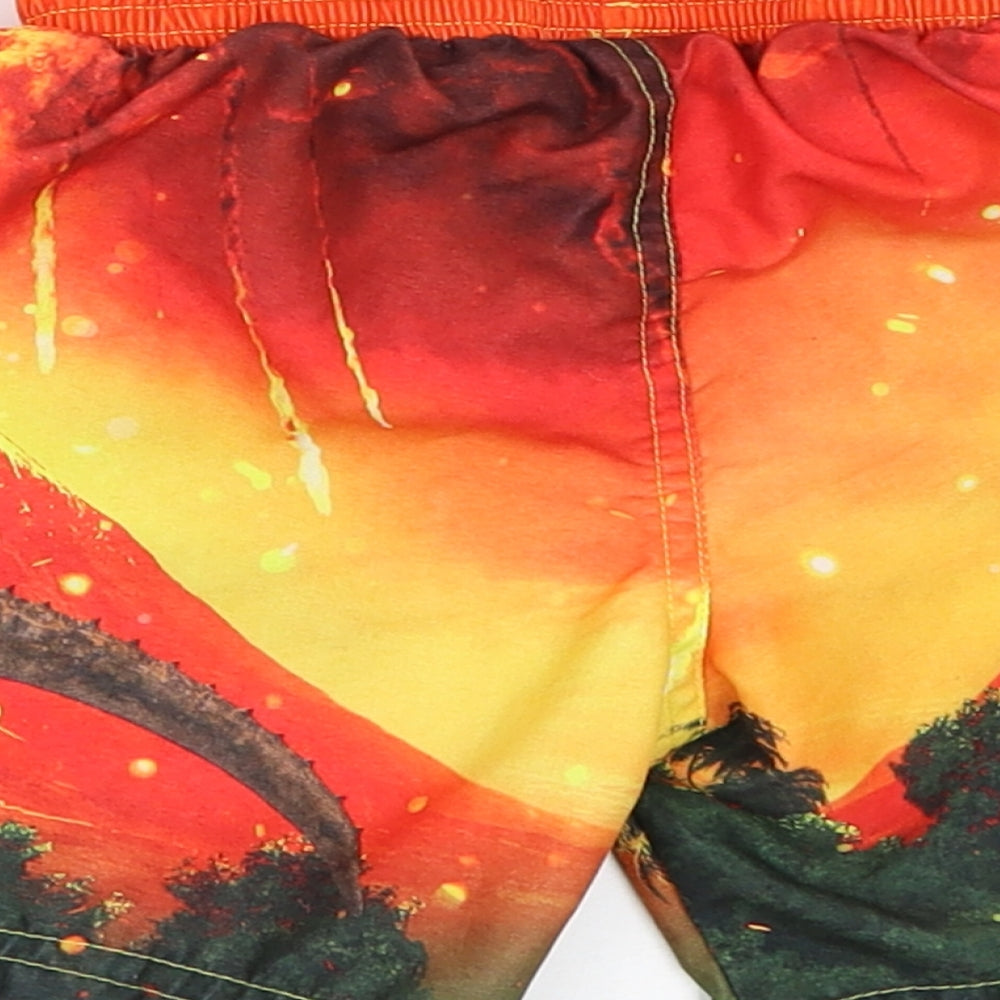 Primark Boys Orange   Bermuda Shorts Size 2-3 Years - Jurassic World Dinosaurs