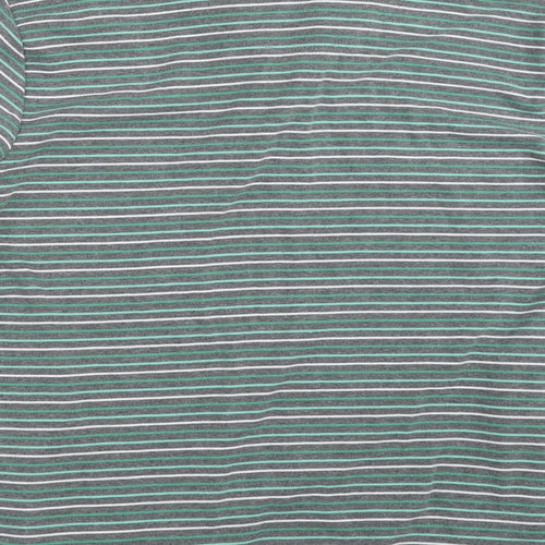 BM Womens Grey Striped  Pullover Sweatshirt Size L