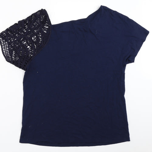 Per Una Womens Blue   Basic T-Shirt Size 14