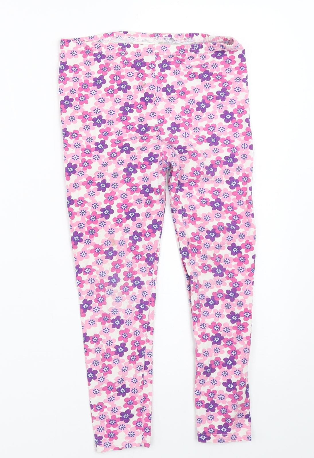 Sweet Millie Girls Pink Floral  Capri Trousers Size 9 Years - leggings