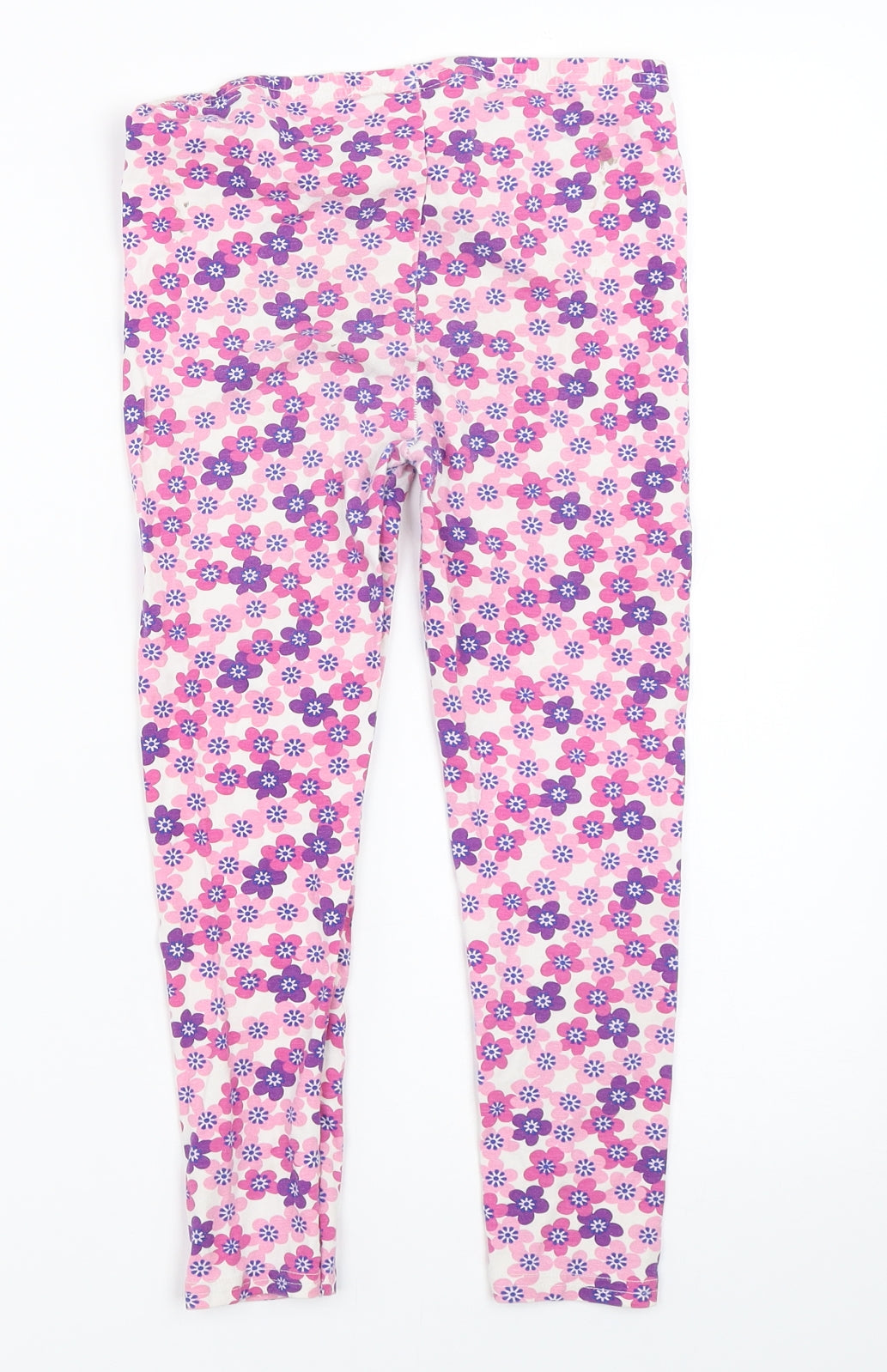 Sweet Millie Girls Pink Floral  Capri Trousers Size 9 Years - leggings