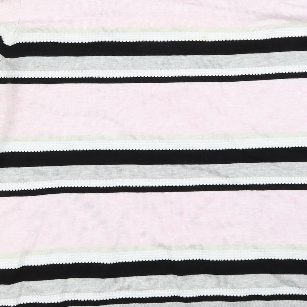 Country Casuals Womens Pink Striped  Pullover Jumper Size L