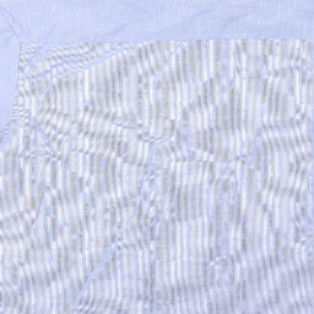 New Look Womens Blue Striped  Basic Button-Up Size 10