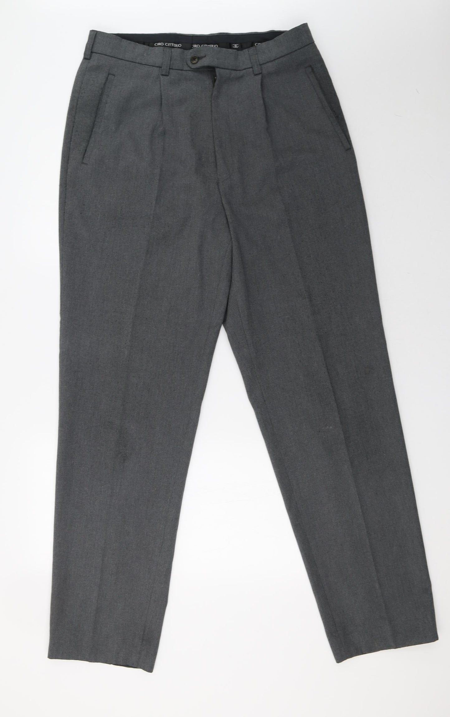 Ciro Citterio Mens Grey   Trousers  Size 34 L35 in