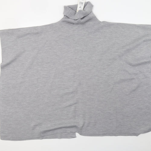 F&F Womens Grey  Knit Pullover Sweatshirt One Size