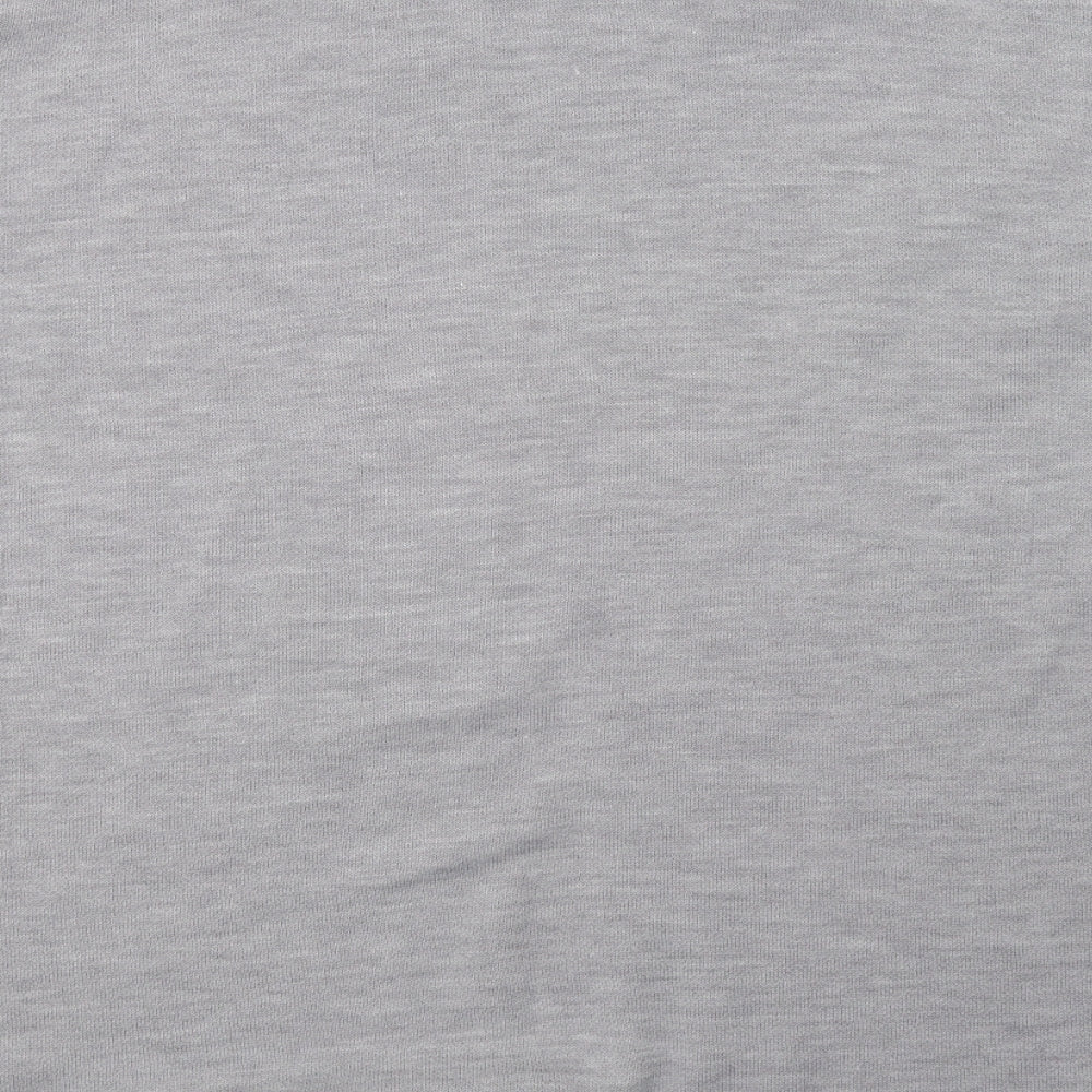 F&F Womens Grey  Knit Pullover Sweatshirt One Size