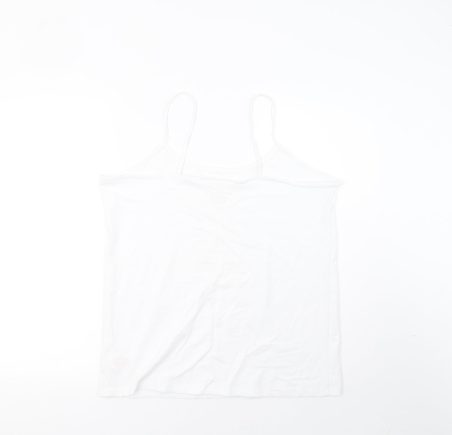 Peacocks Womens White   Basic Tank Size 22