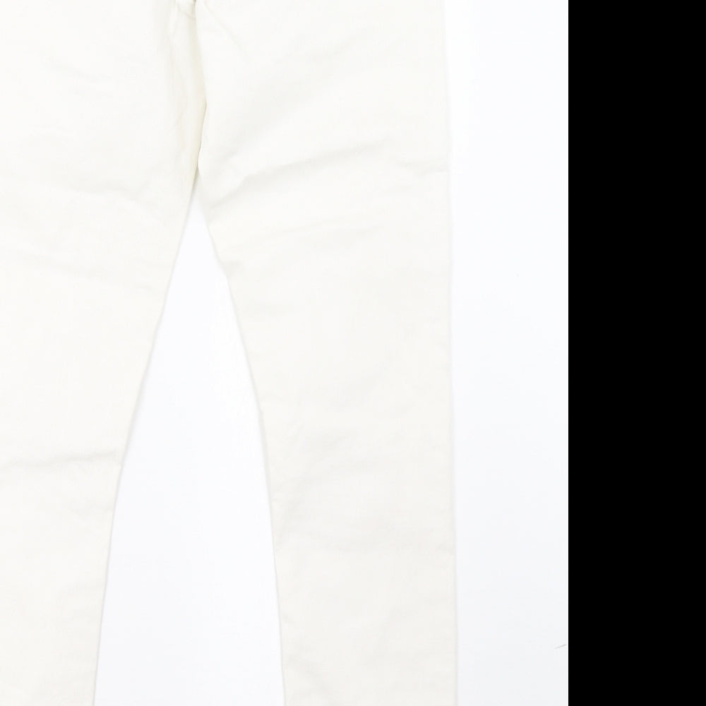 Matalan Womens White   Jegging Trousers Size 10 L28 in