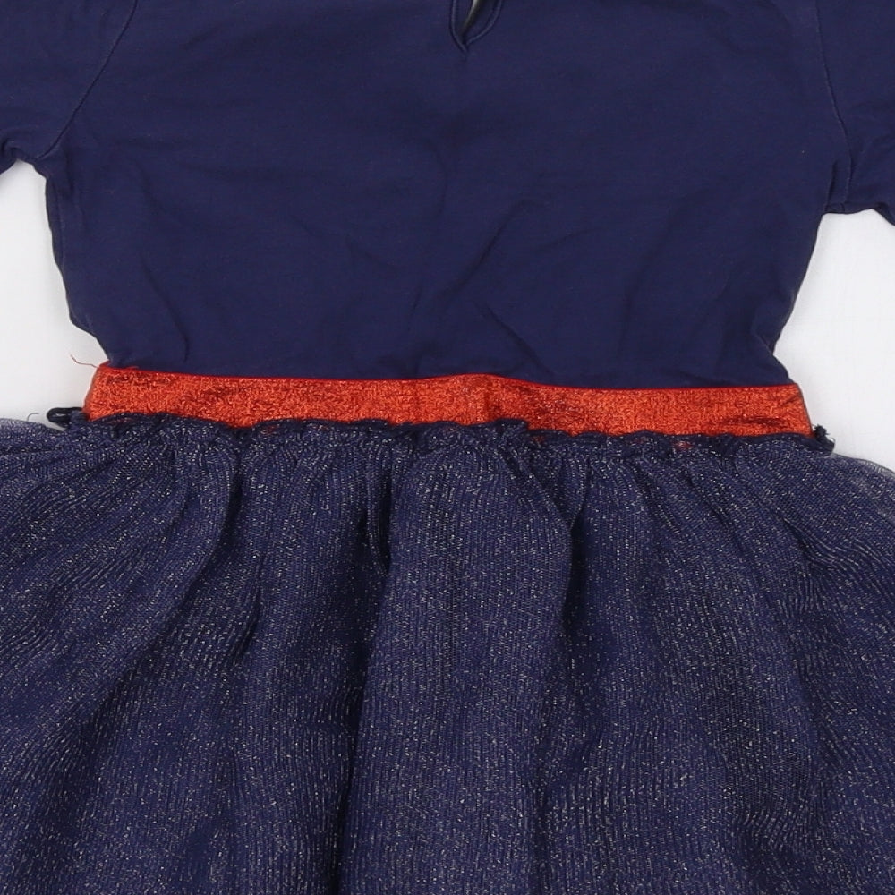 Sainsburys Girls Blue   A-Line  Size 3-4 Years  - christmas