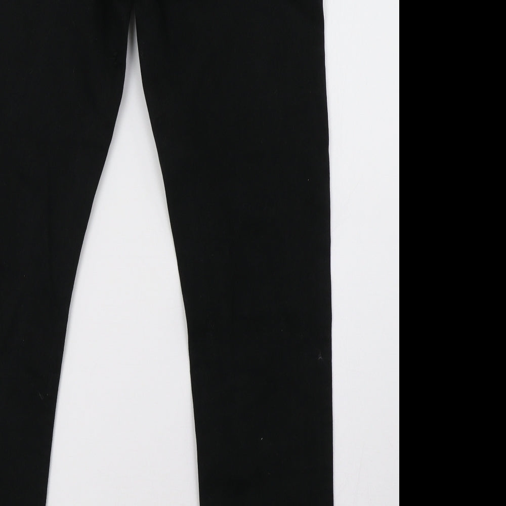Topman Mens Black  Denim Straight Jeans Size 32 L30 in