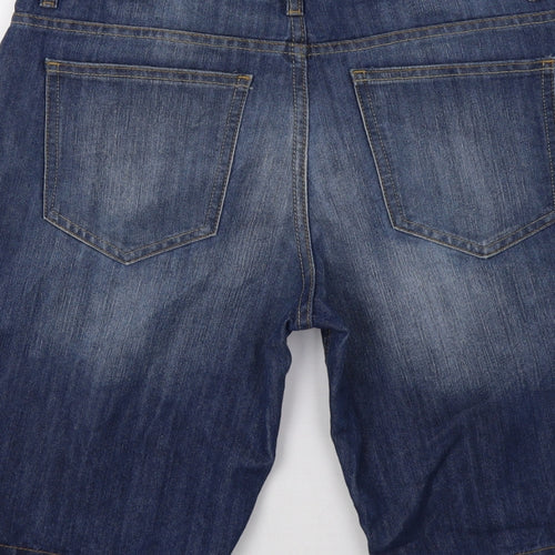 Primark Mens Blue  Denim Bermuda Shorts Size 30