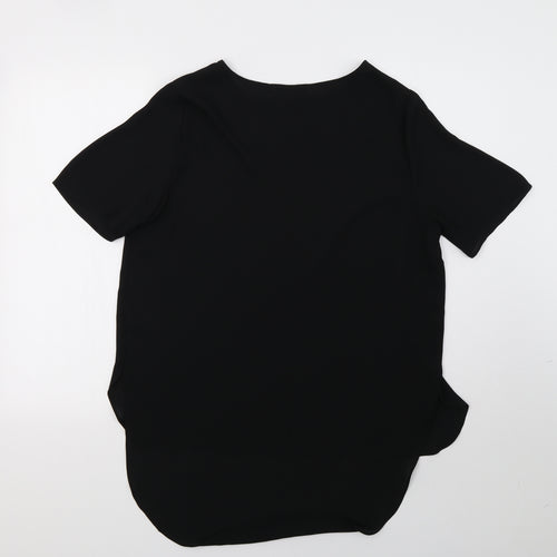 Matalan Womens Black  Mesh Basic Blouse Size 12