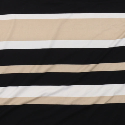PEP&CO Womens Beige Striped  Pullover Sweatshirt Size 16