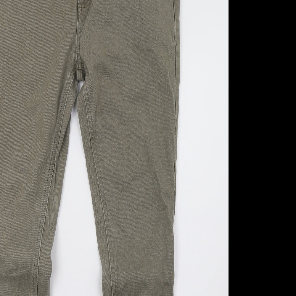Primark Mens Green  Denim Straight Jeans Size 33 L34 in