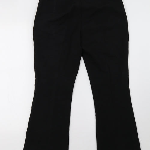 Peacocks Womens Black   Trousers  Size 10 L26 in