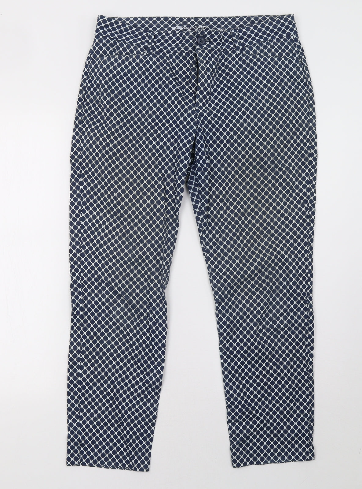 Gap Womens Blue Polka Dot  Trousers  Size 10 L28 in