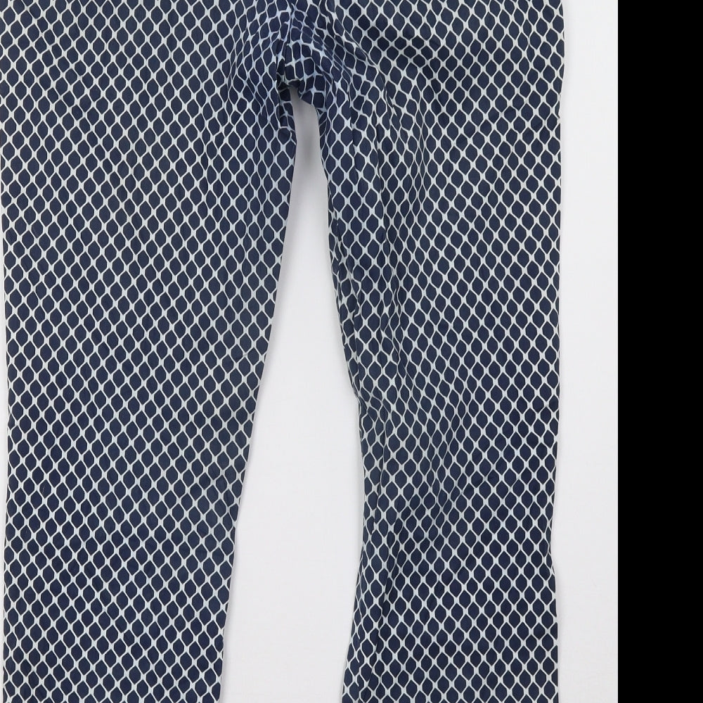 Gap Womens Blue Polka Dot  Trousers  Size 10 L28 in