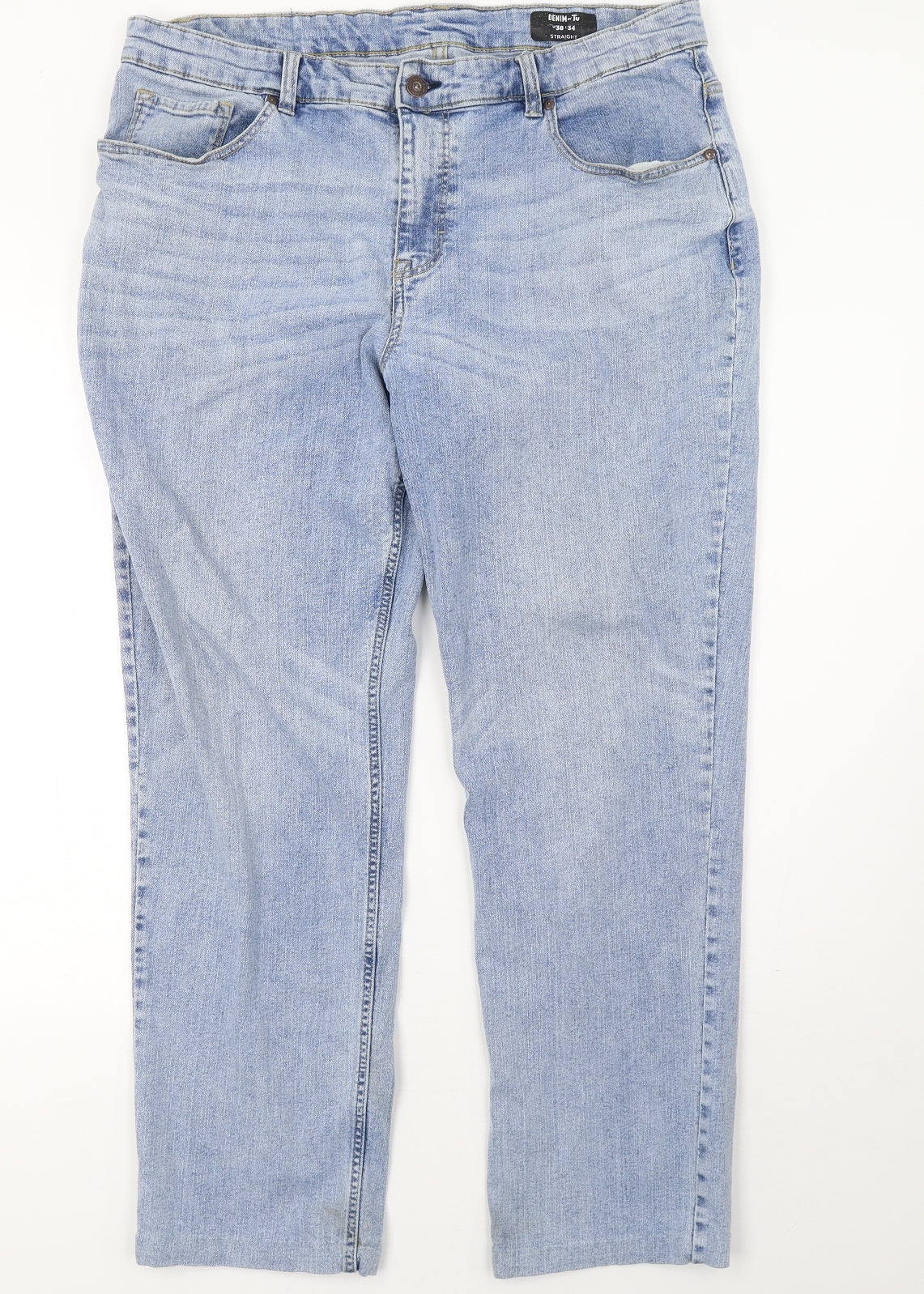 Sainsburys Mens Blue  Denim Straight Jeans Size 38 L34 in