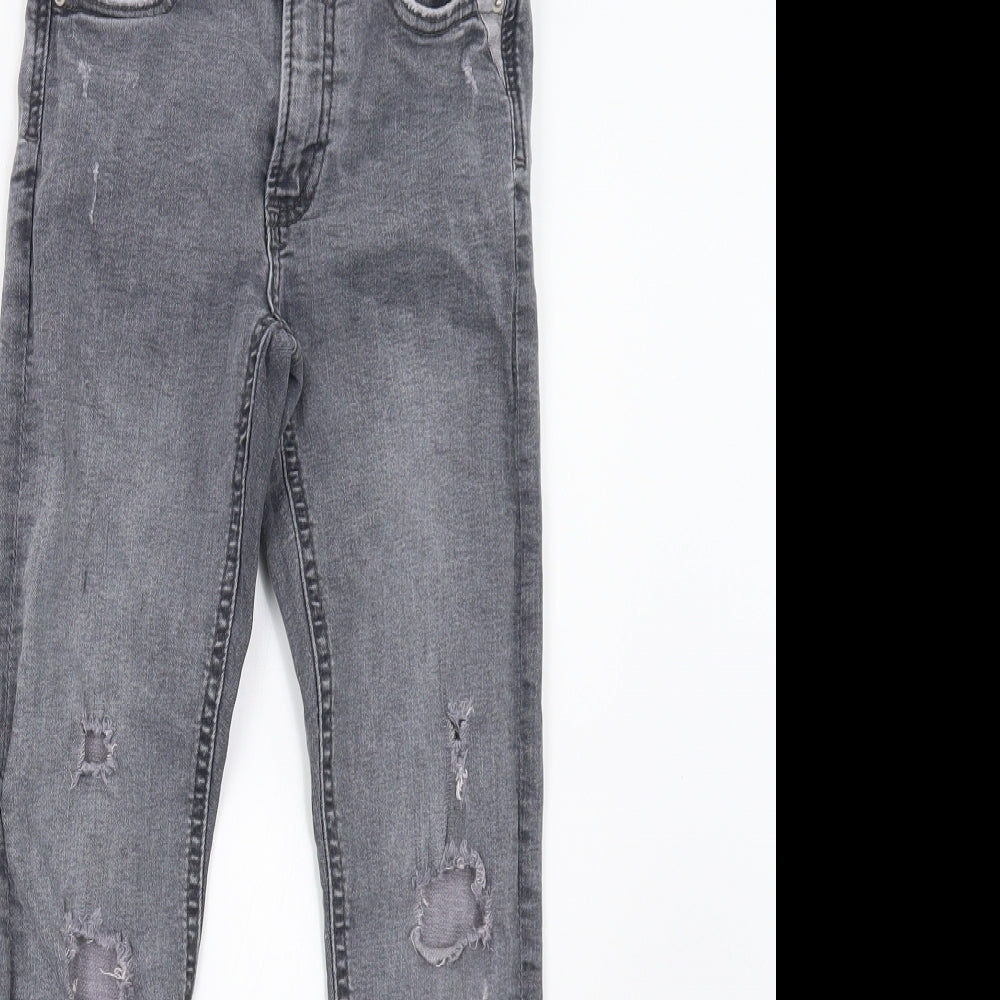 Zara Girls Grey  Denim Skinny Jeans Size 9 Months