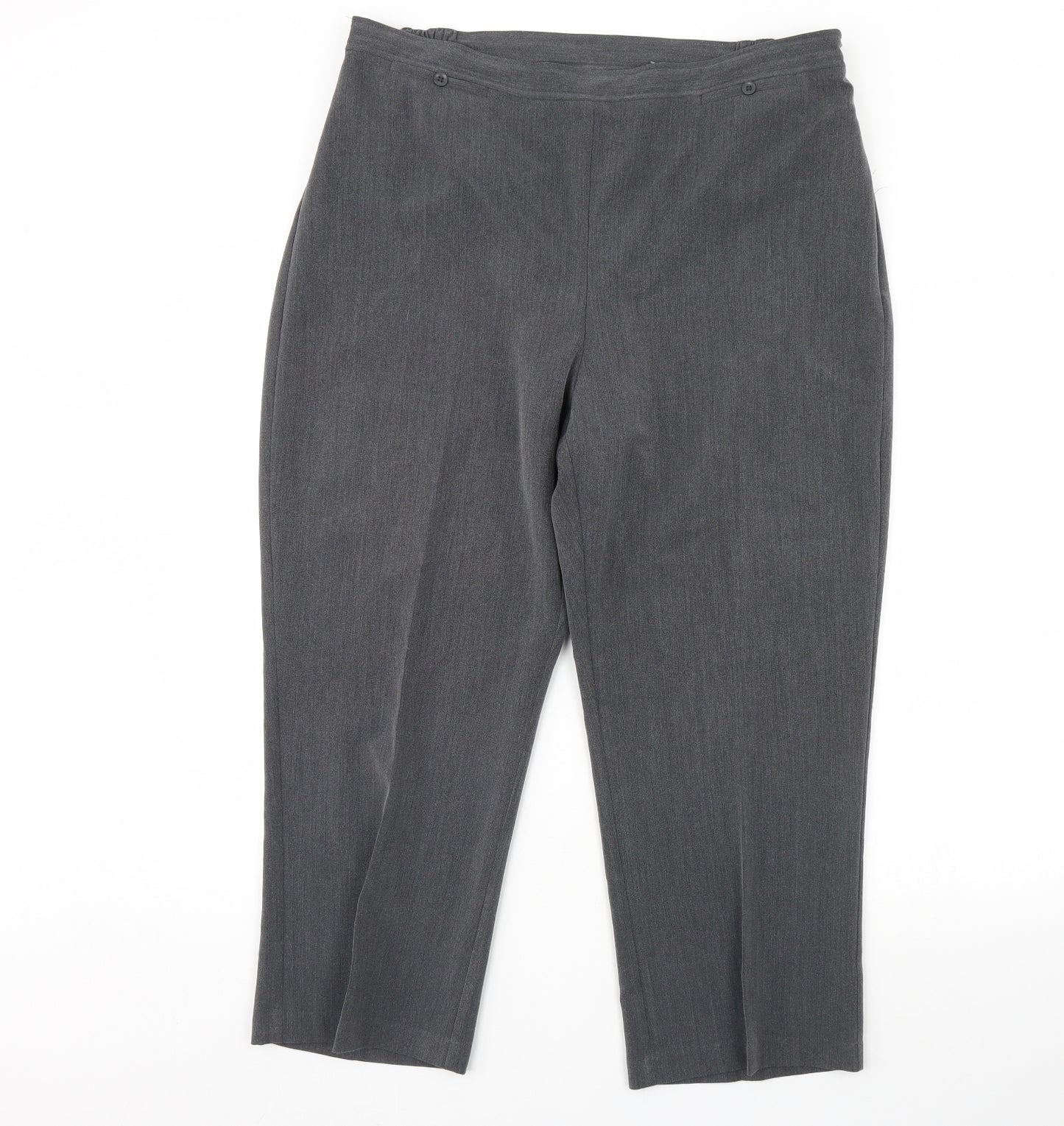 BM Womens Grey   Trousers  Size 18 L28 in