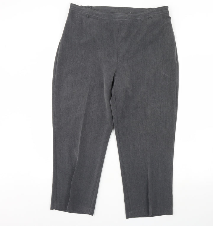 BM Womens Grey   Trousers  Size 18 L28 in