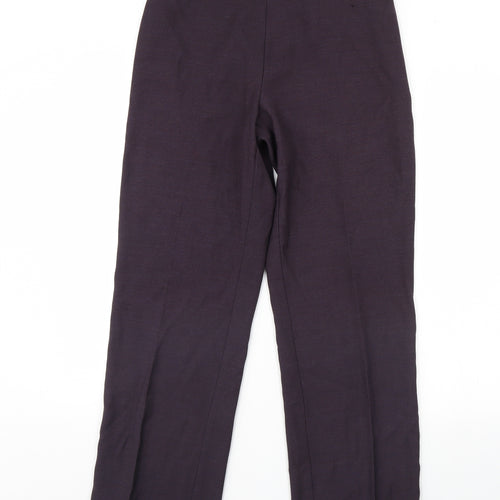 m&s Womens Purple   Trousers  Size 12 L30 in