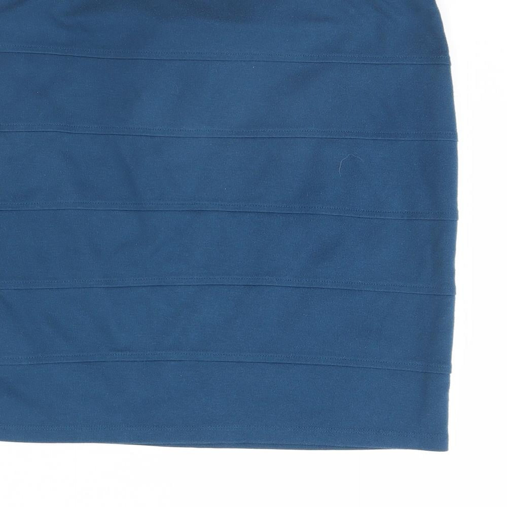 FOREVER 21 Womens Blue   Mini Skirt Size 2XL