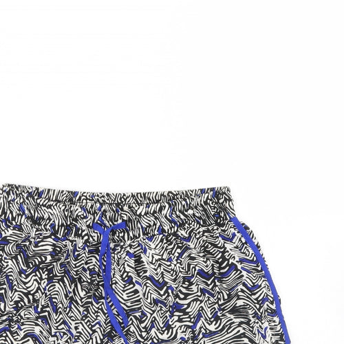 denim co  Womens Black Striped  Sweat Shorts Size 6