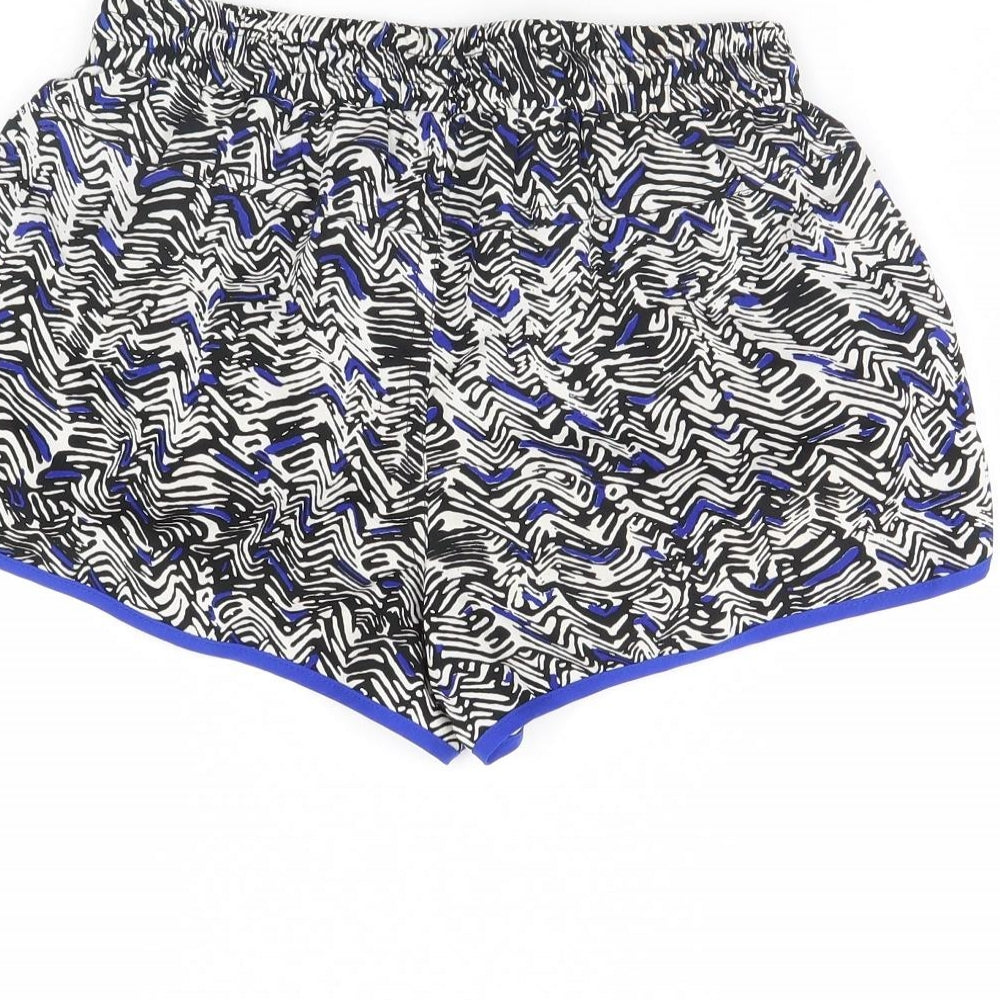 denim co  Womens Black Striped  Sweat Shorts Size 6