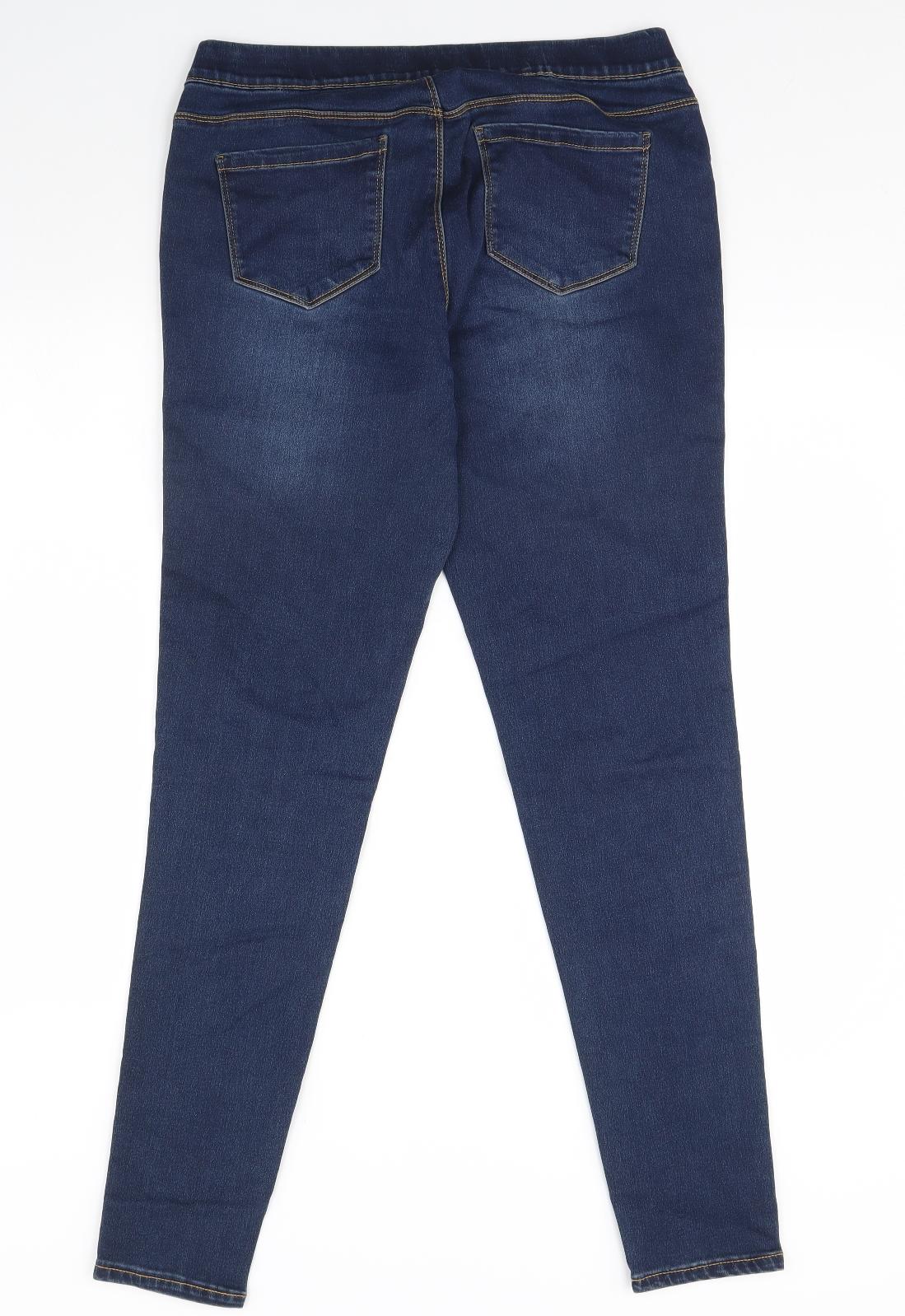 George Womens Blue  Denim Jegging Jeans Size 14 L30 in