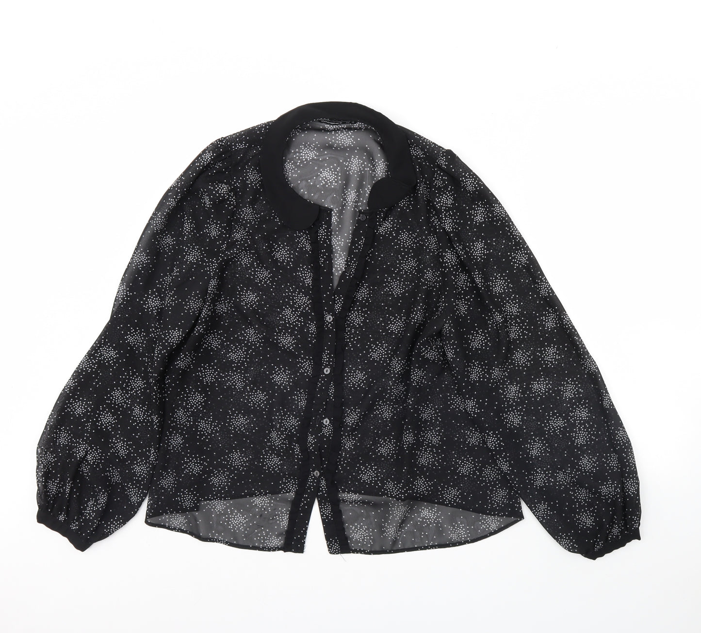 Atmosphere Womens Black Polka Dot  Basic Blouse Size 20