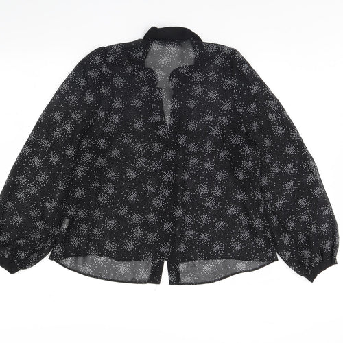 Atmosphere Womens Black Polka Dot  Basic Blouse Size 20